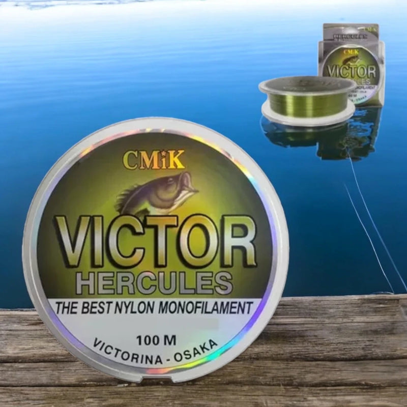 Linha de Pesca Monofilamento 100m Victor Hercules Nylon para Ultra-Ligth 0.30mm | 0.35mm