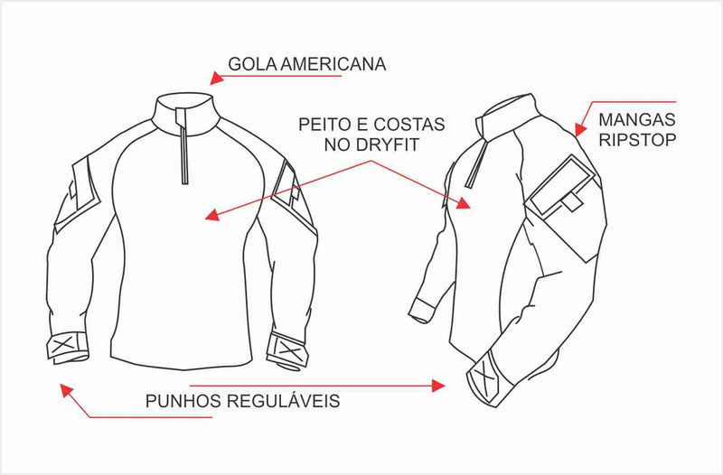 Uniforme GCM Safo - Combat Shirt + Calça Tática Attacker
