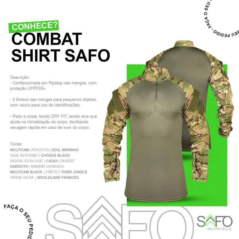 Uniforme GCM Safo - Combat Shirt + Calça Tática Attacker