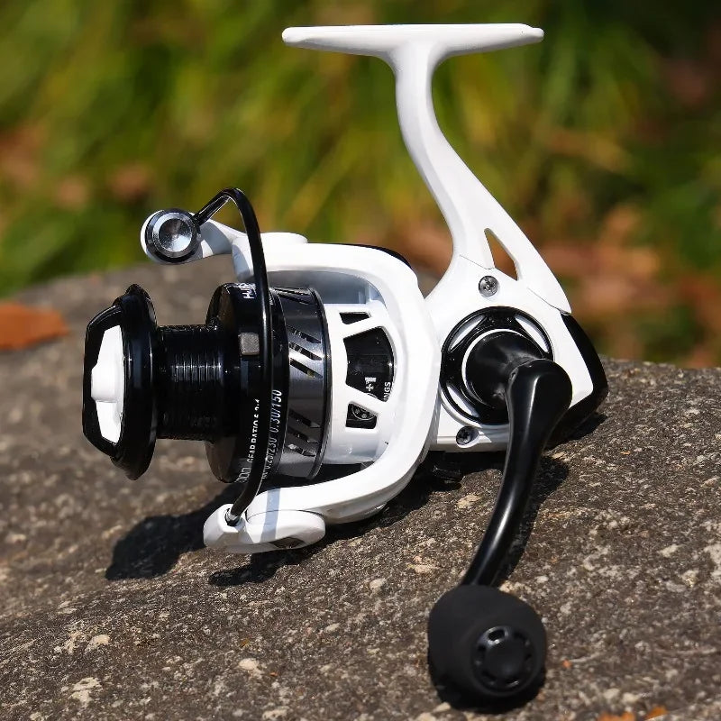 Molinete de Pesca Sougayilang Spinning 11+1BB | Velocidade 5.2:1 | Arrasto 8kg | Carpa, Tilápia, Mar e Água Doce | Manivela em EVA
