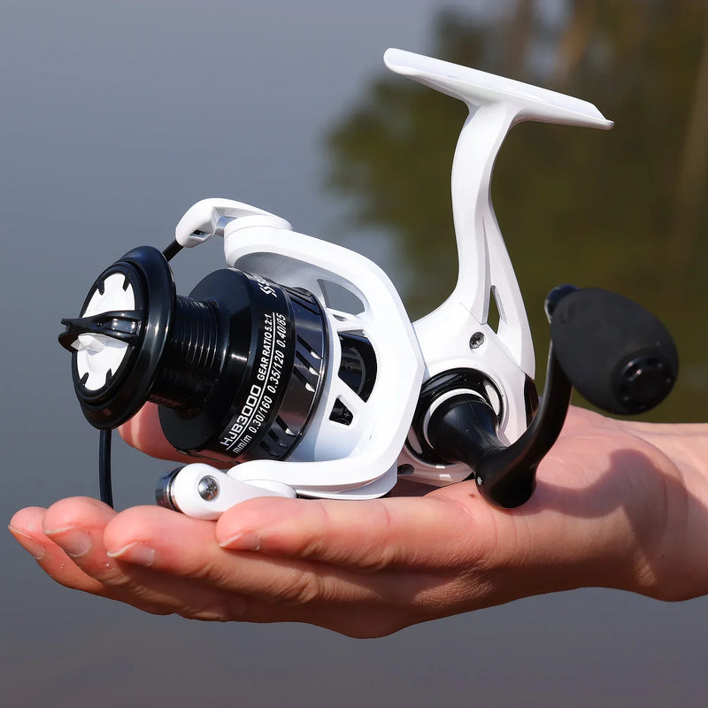 Molinete de Pesca Sougayilang Spinning 11+1BB | Velocidade 5.2:1 | Arrasto 8kg | Carpa, Tilápia, Mar e Água Doce | Manivela em EVA